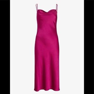 Express Satin Midi Dress XS NEW